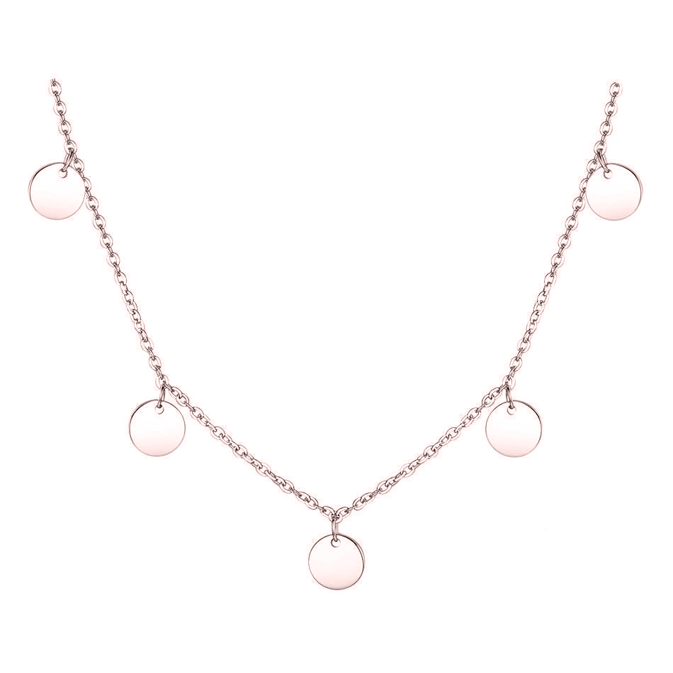 "Little Circles" Necklace /Rose Gold - SophiaJewels