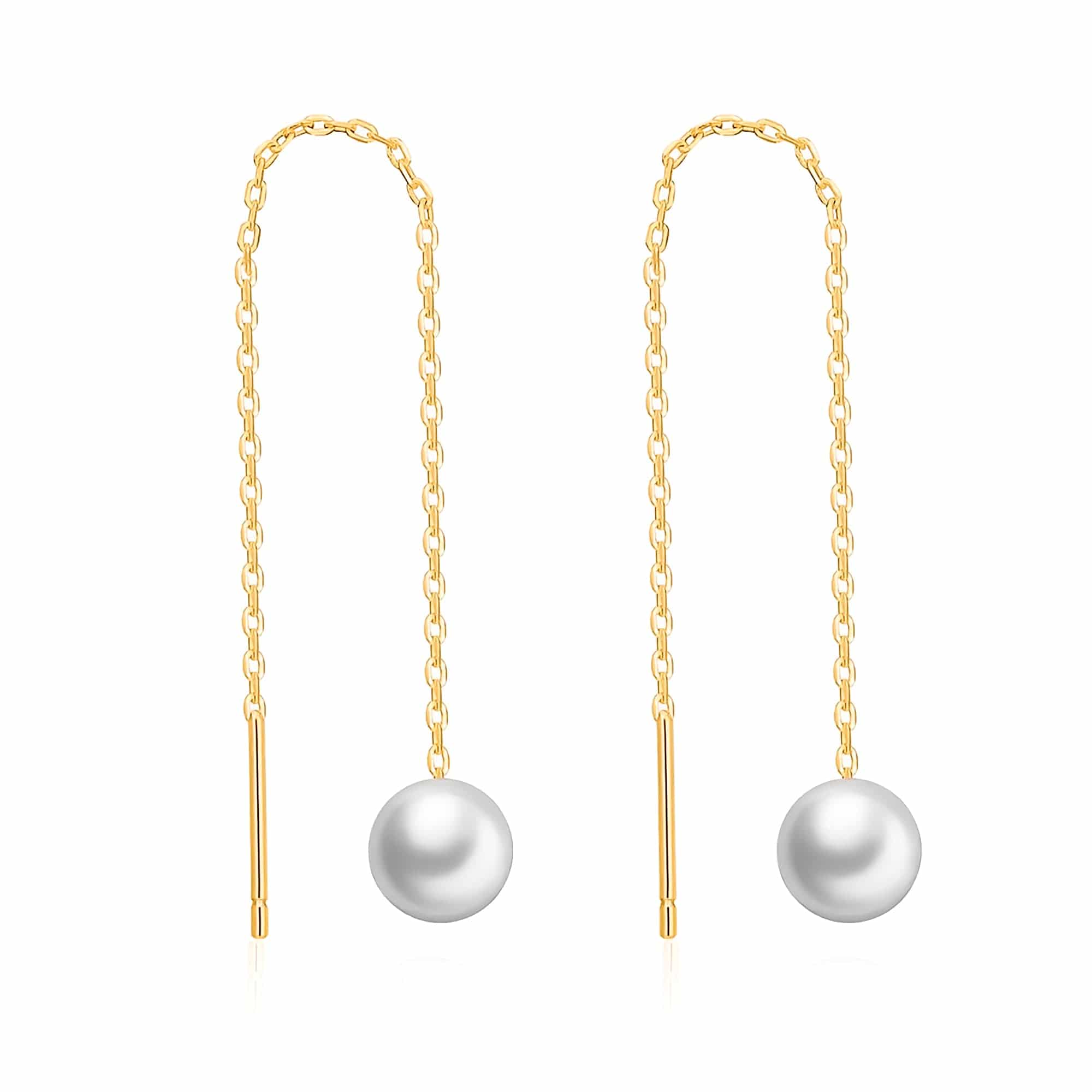 "Long Pearl" Earrings - SophiaJewels