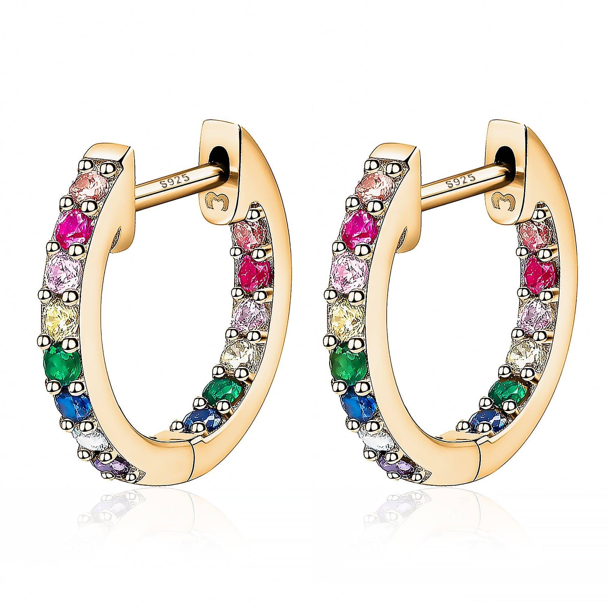 "Multicoloured Hoops" Earrings - SophiaJewels