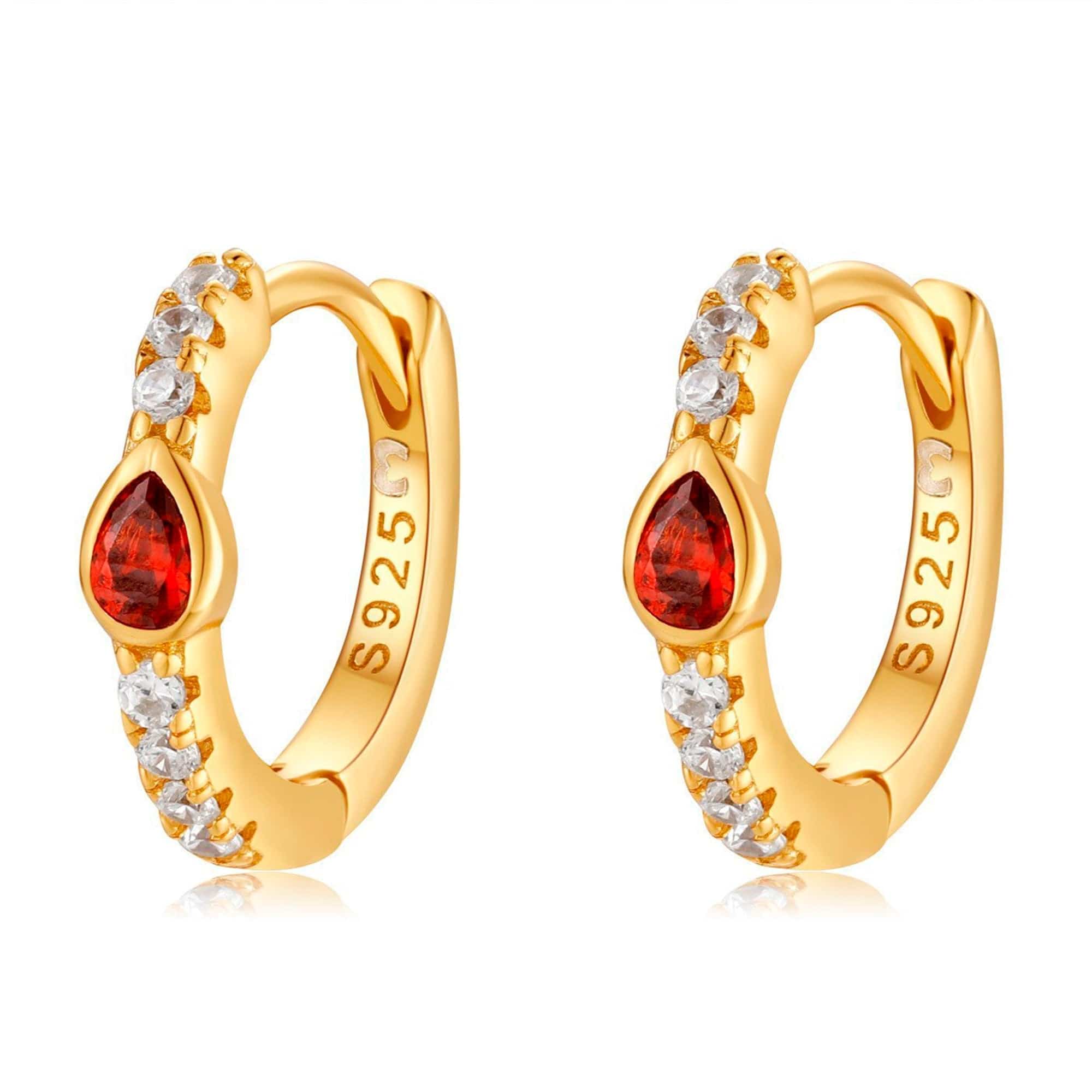 "Ruby Red" Earrings - SophiaJewels