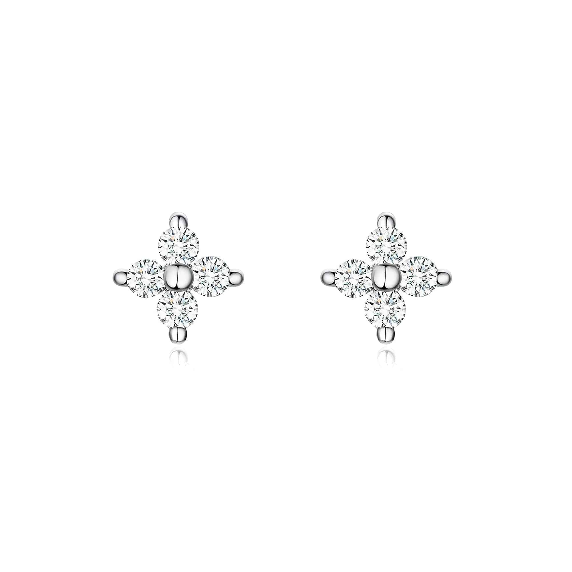"Crystal Cross" Earrings - SophiaJewels