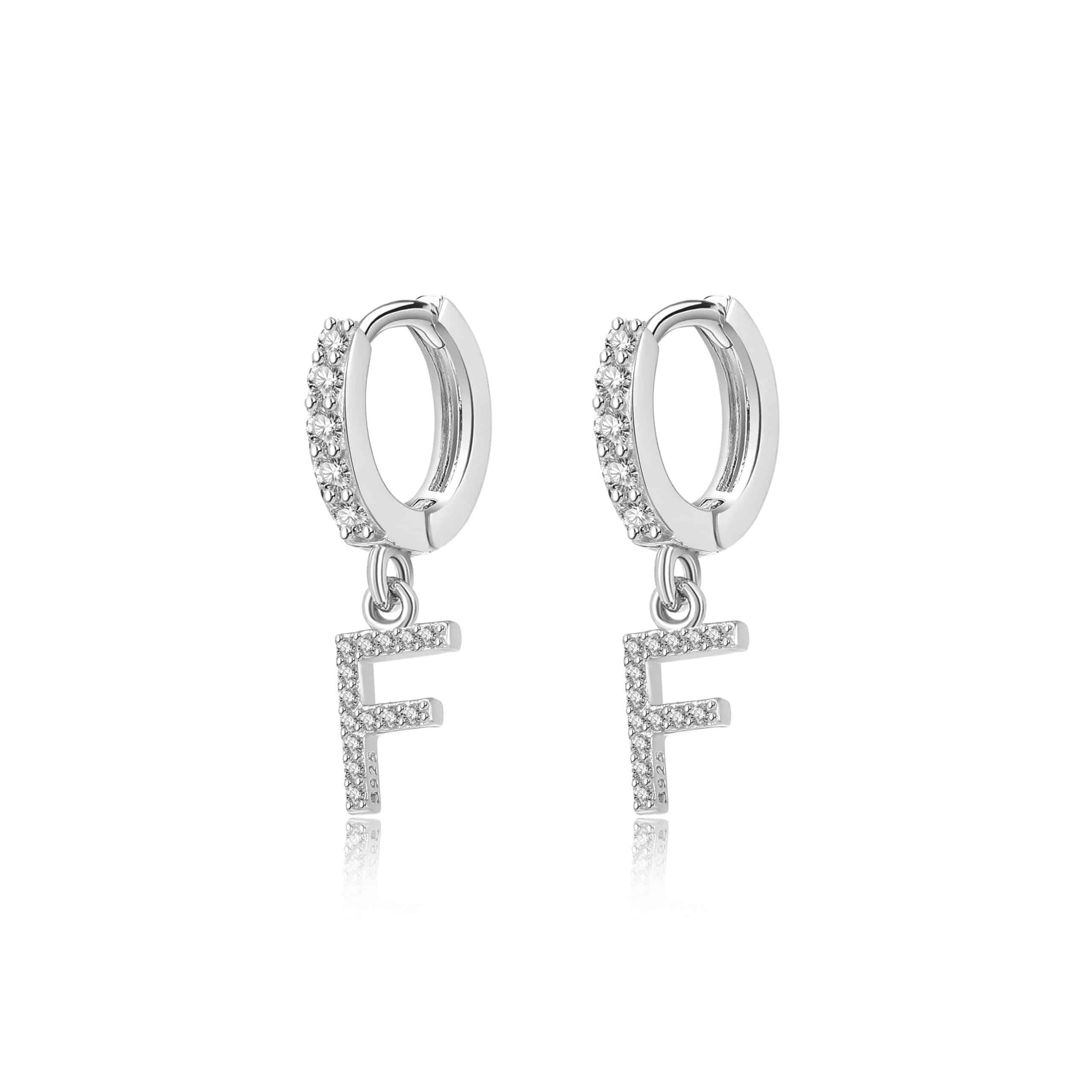 "Initial Hoops" Earrings - SophiaJewels