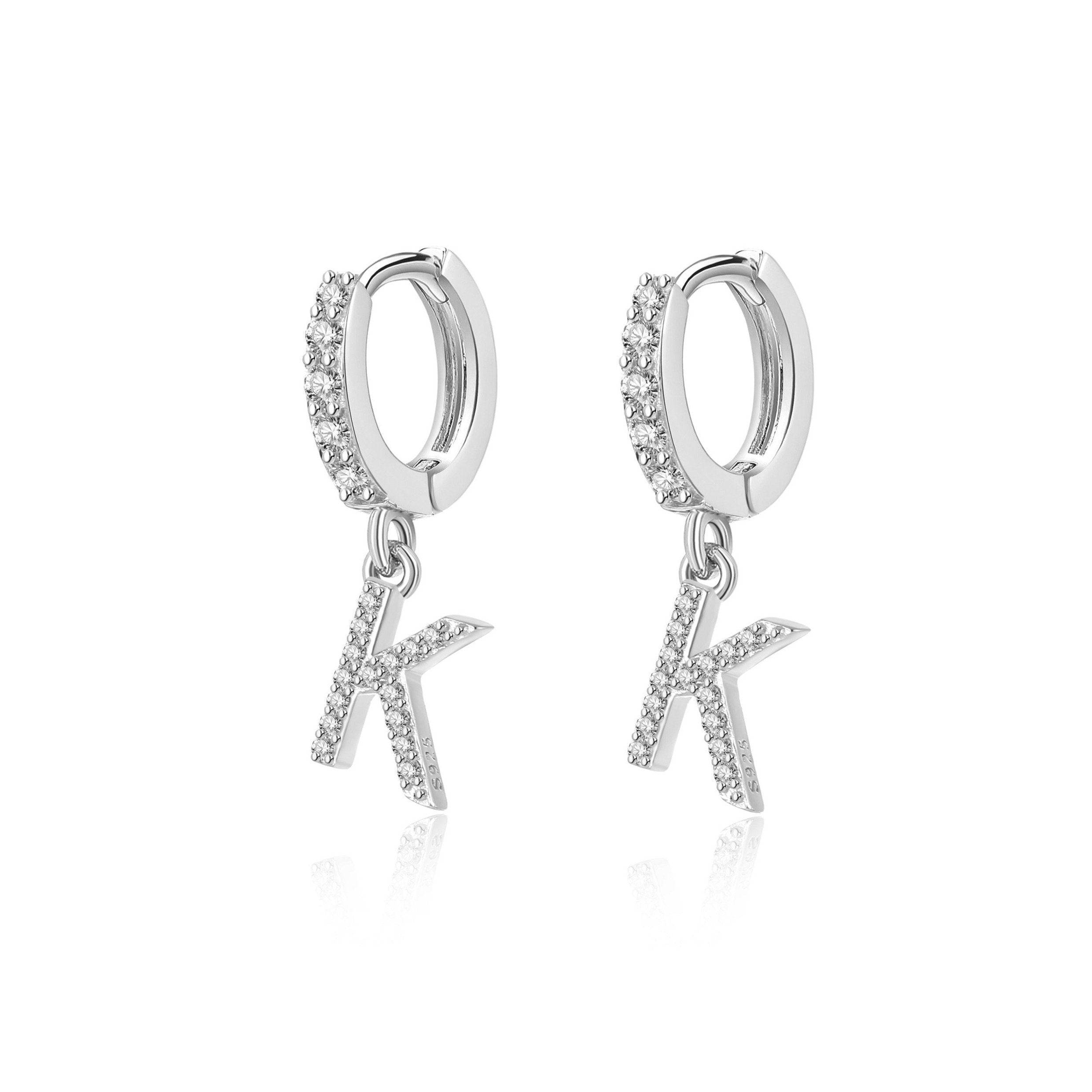 "Initial Hoops" Earrings - SophiaJewels