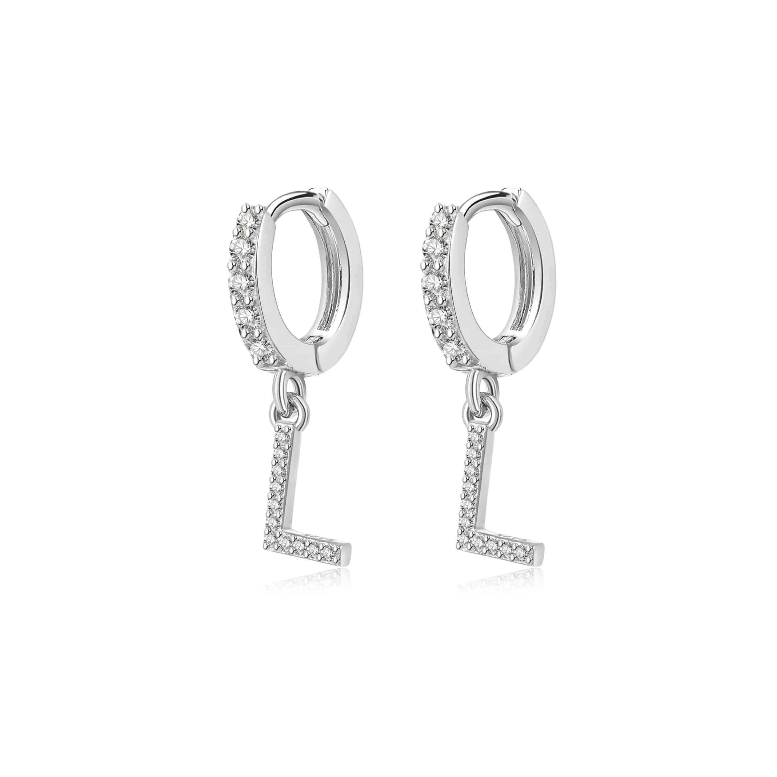 "Initial Hoops" Earrings - SophiaJewels