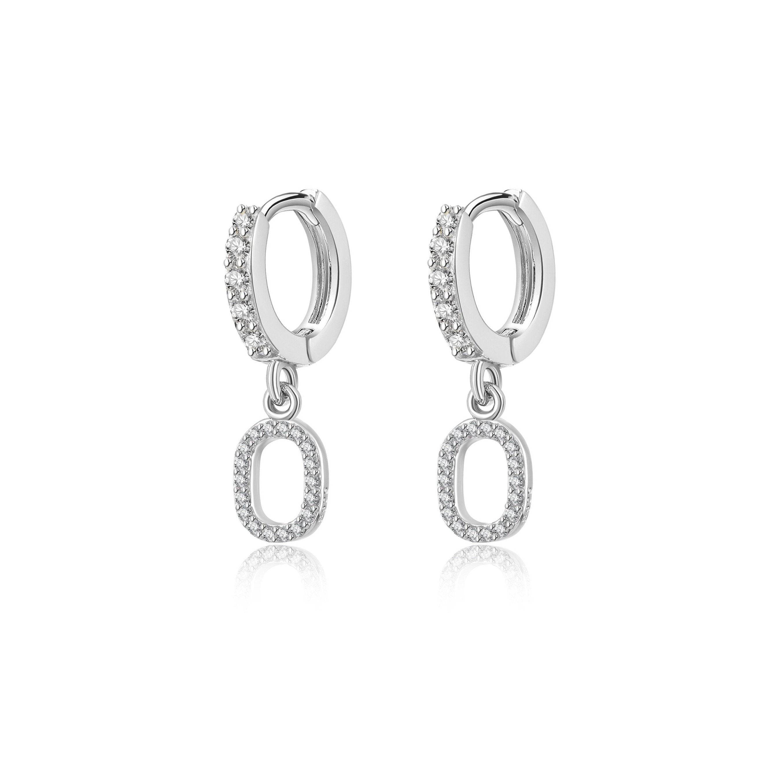 "Initial Hoops" Earrings - SophiaJewels