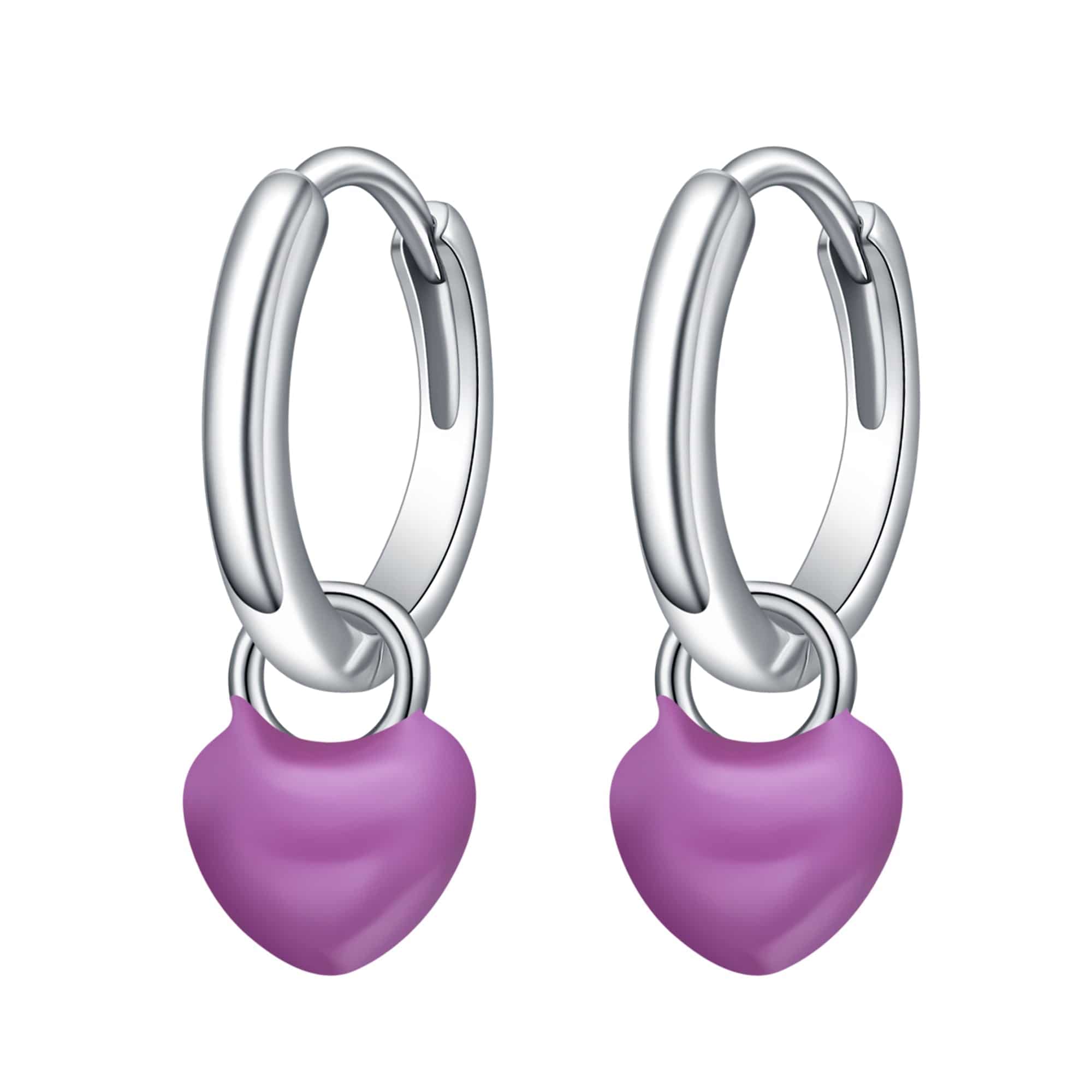 "Heart Ring Hoops" Earrings - SophiaJewels