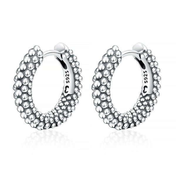 Pandora string of on sale beads hoop earrings