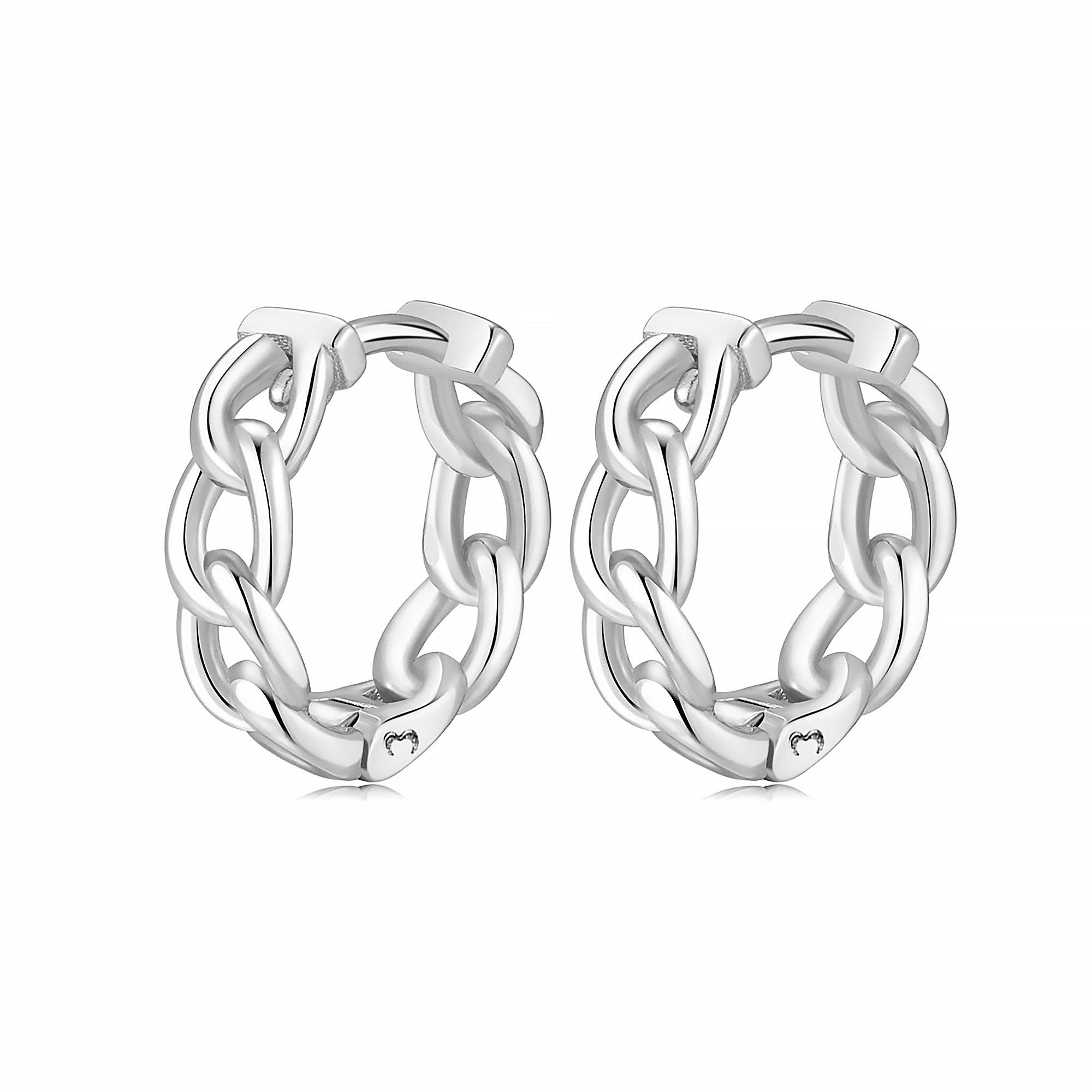 "Hoop-Chain" Earrings - SophiaJewels