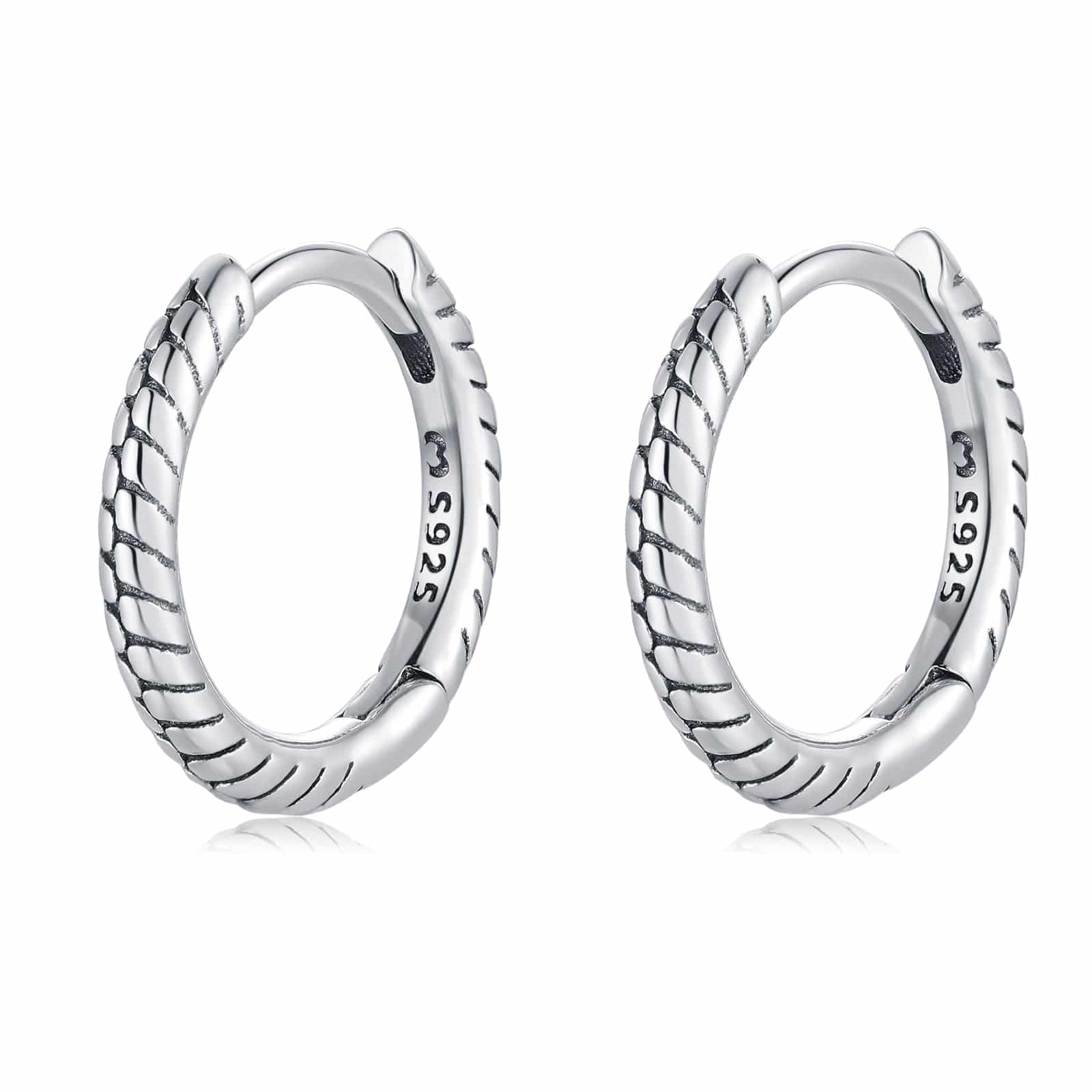 "Linear Ring Hoops" Earrings - SophiaJewels