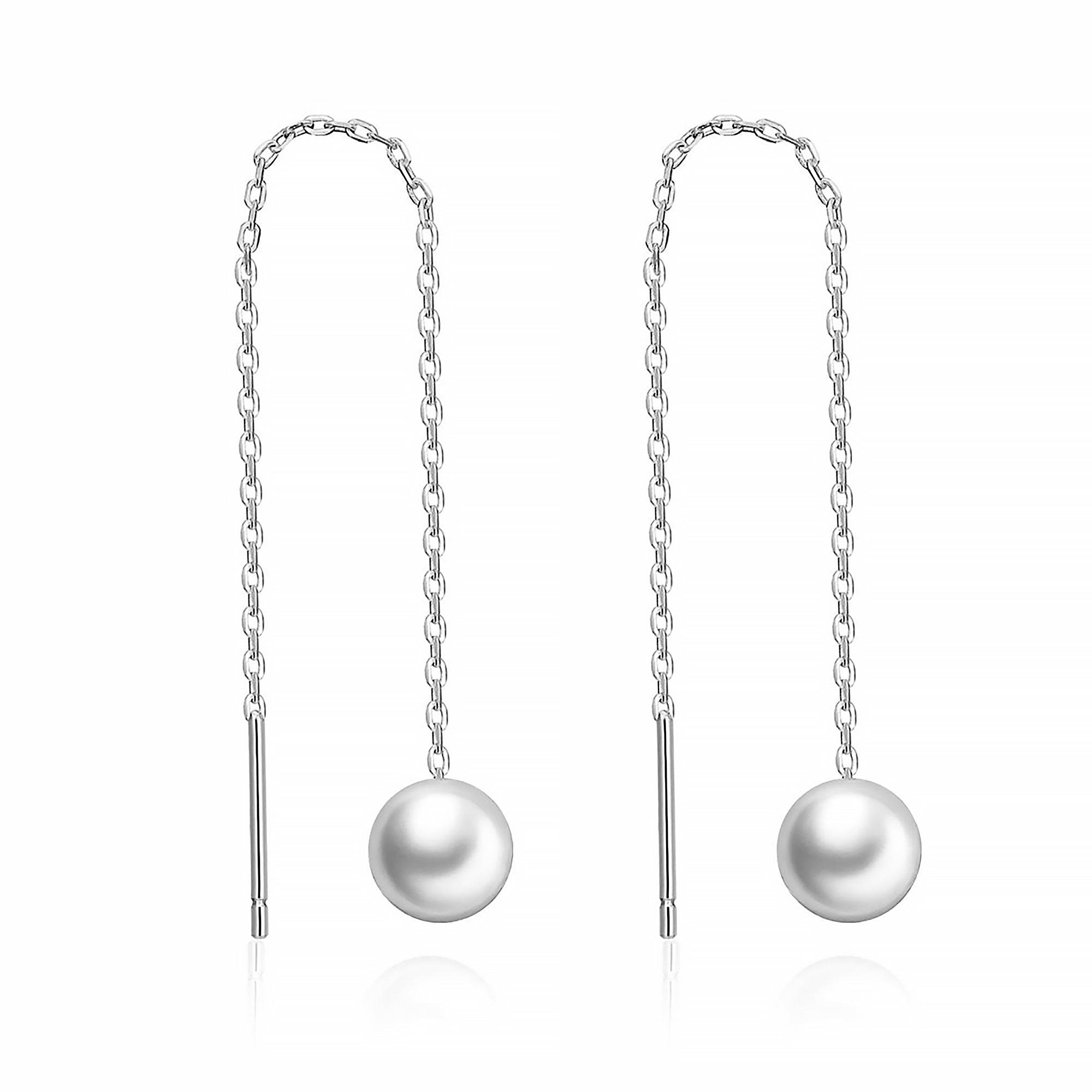 "Long Pearl" Earrings - SophiaJewels