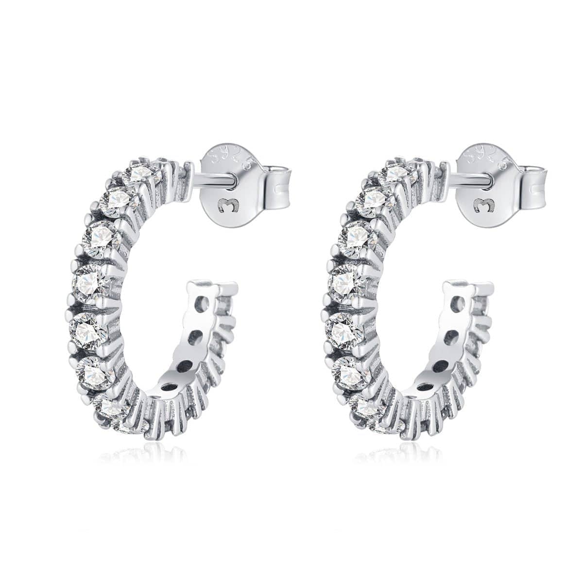 "White Zirconia" Earrings - SophiaJewels