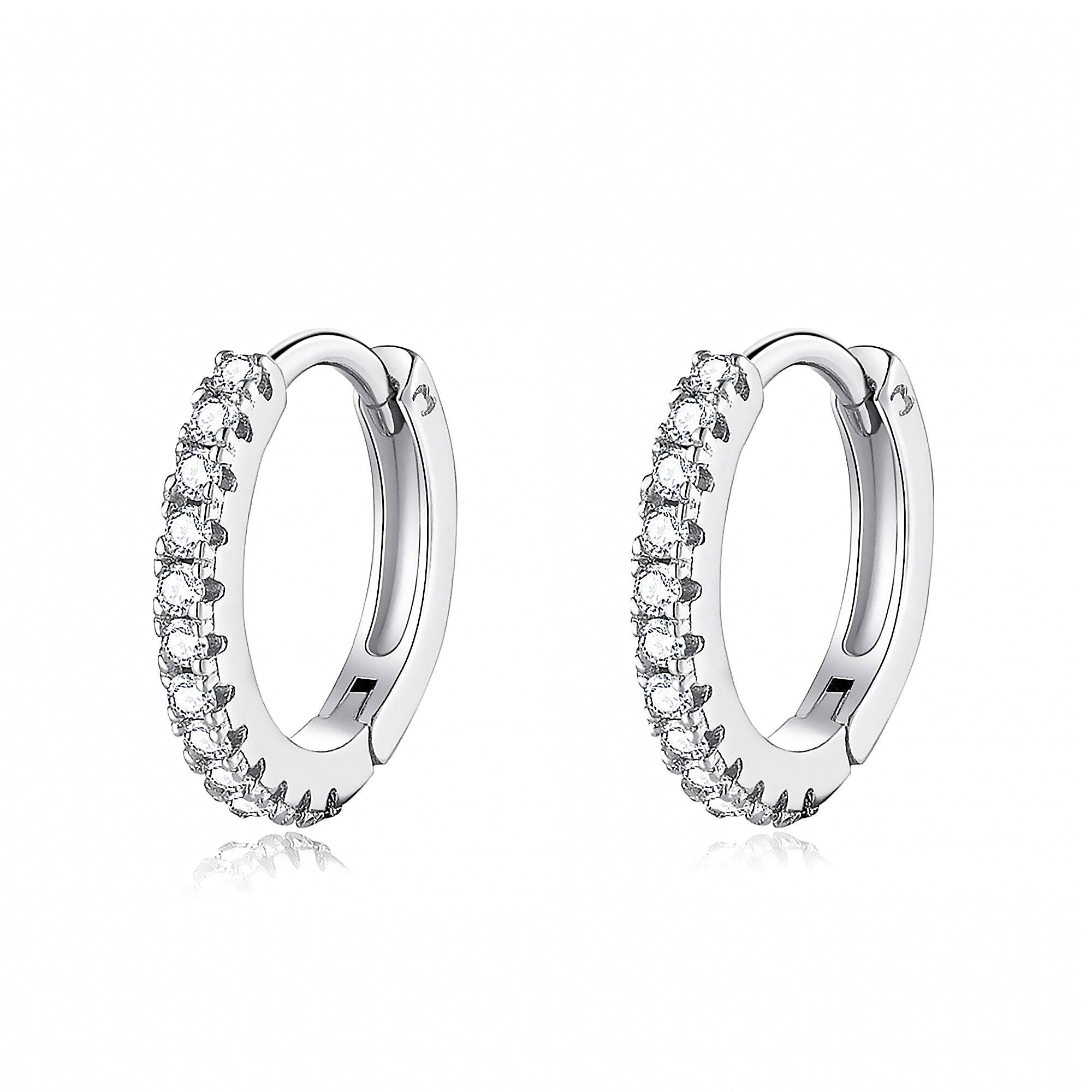 "Zirconia Hoops" Earrings - SophiaJewels