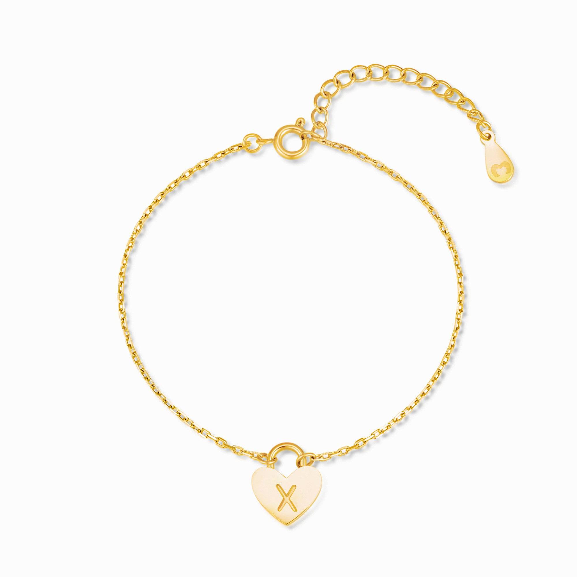 X and sale heart bracelet