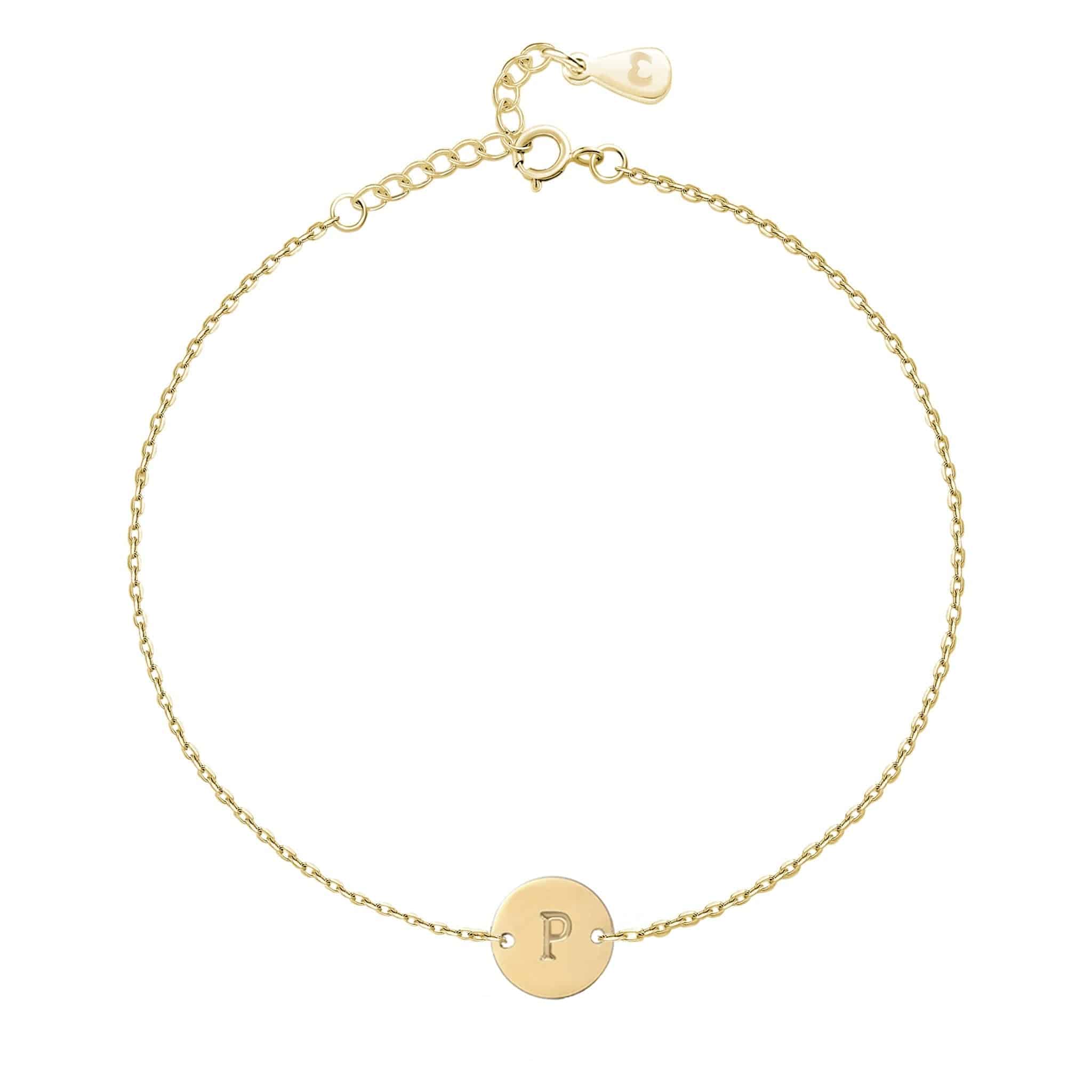 P on sale letter bracelet